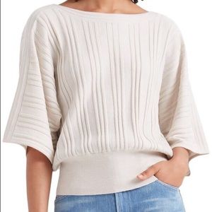 Club Monaco Ribbed Waist Dolman Wool sweater